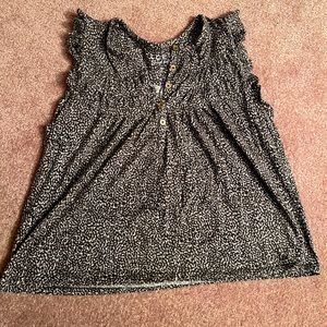 Green pattern LOFT blouse!